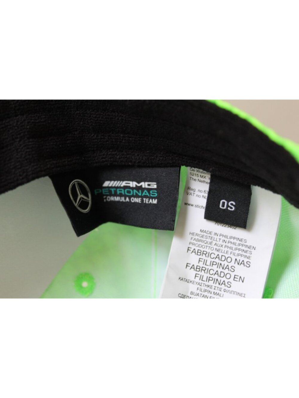 Mercedes Lewis Hamilton F1 Hat Neon Green Monster Energy Gran Turismo AMG Cap - Picture 8 of 8